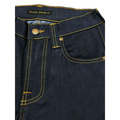 Nudie Jeans Essence Women's Slim Stretch Denim Cotton Jeans - Blue