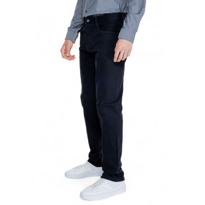 Armani Exchange Black Cotton Straight Jeans