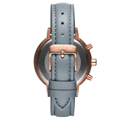 MVMT DFC01RGGR Gray Leather Watch