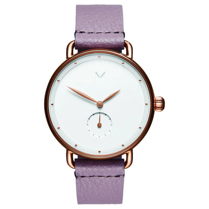 MVMT DFR01RGPU Purple Leather Watch