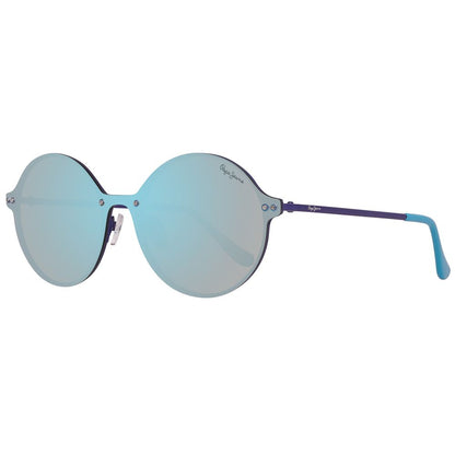 Pepe Jeans PJ5135C4140 Blue Unisex Sunglasses with Mirrored Polarized Lens