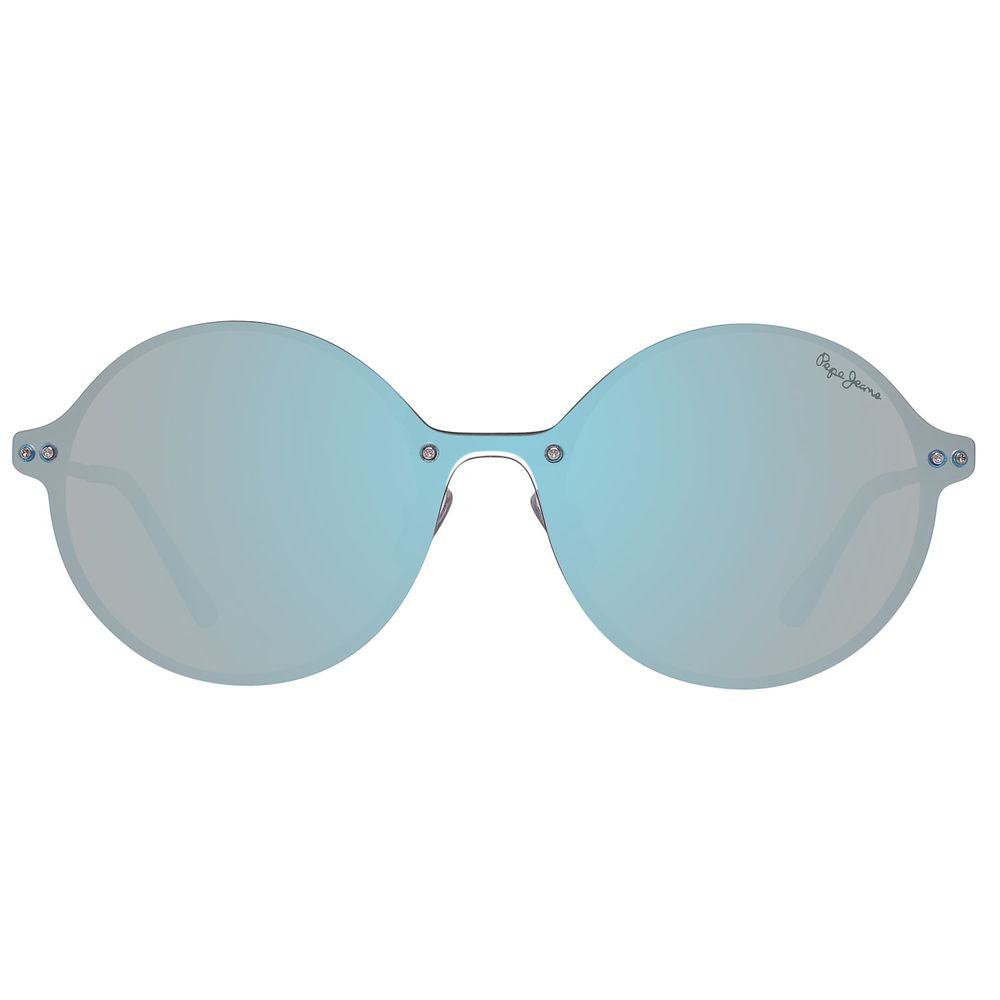Pepe Jeans PJ5135C4140 Blue Unisex Sunglasses with Mirrored Polarized Lens