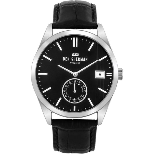 Ben Sherman Black Leather WB039BB Men's Watch
