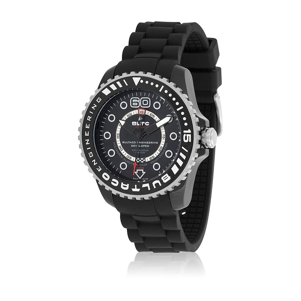 Bultaco Black Synthetic BLPB45ACB1 Men's Watch
