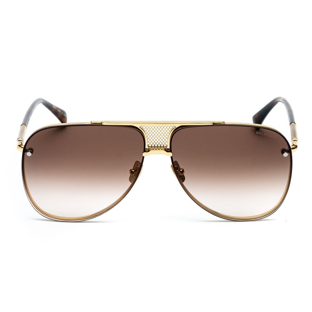 Belstaff BECKINGTONSHINYNEGRO Gold Men's Sunglasses with Polarized Lens