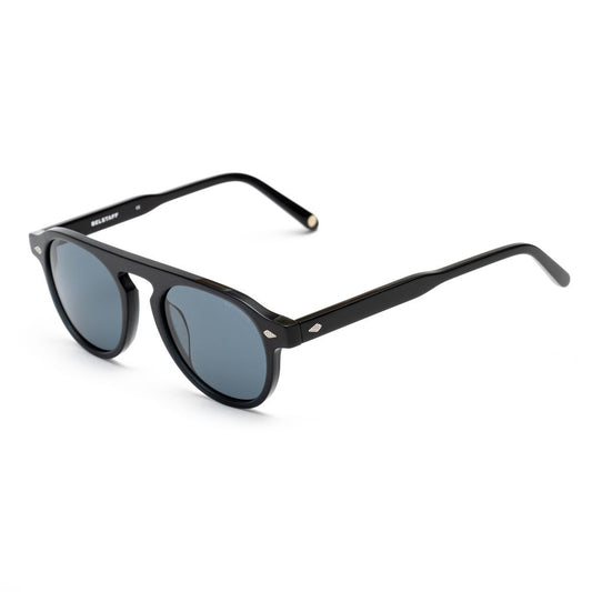 Belstaff LARSSONNEGRO Black Unisex Sunglasses with Polarized Lens