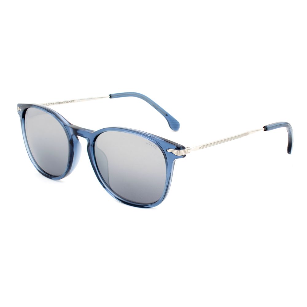 Lozza SL4159M955X Transparent & Blue Unisex Sunglasses with Gradient Polarized Lens