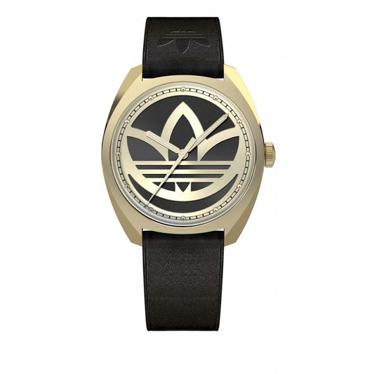 Adidas Black Leather AOFH22512 Ladies Watch