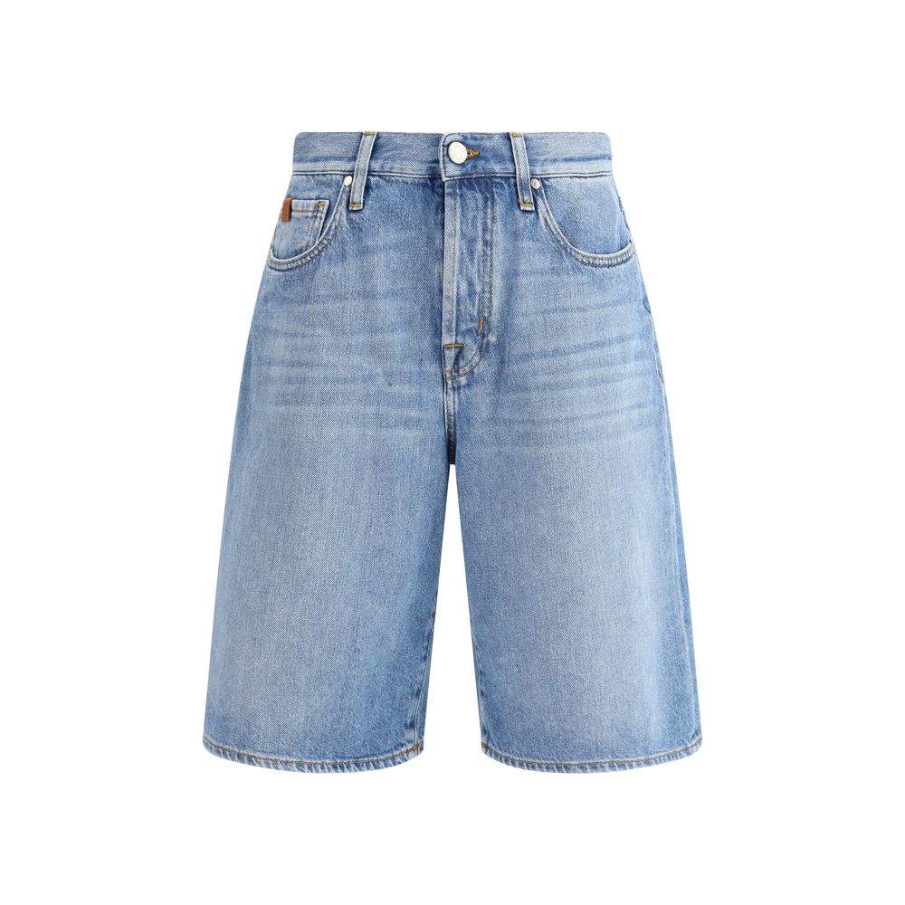 Jacob Cohen Blue Wash Denim Shorts