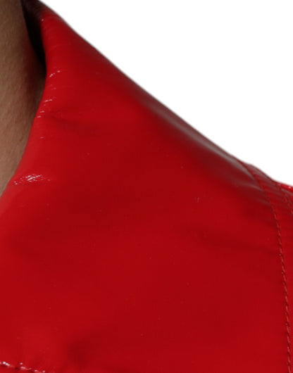 Jacket by Dolce & Gabbana for men in polyester red presents a impeccable silhouette, showcasing distinct and a impeccable for a sophisticated finish.