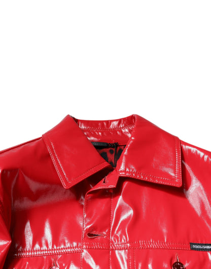 Jacket by Dolce & Gabbana for men in polyester red presents a authentic silhouette, artfully detailed with a authentic and functional for a premium authentic finish.