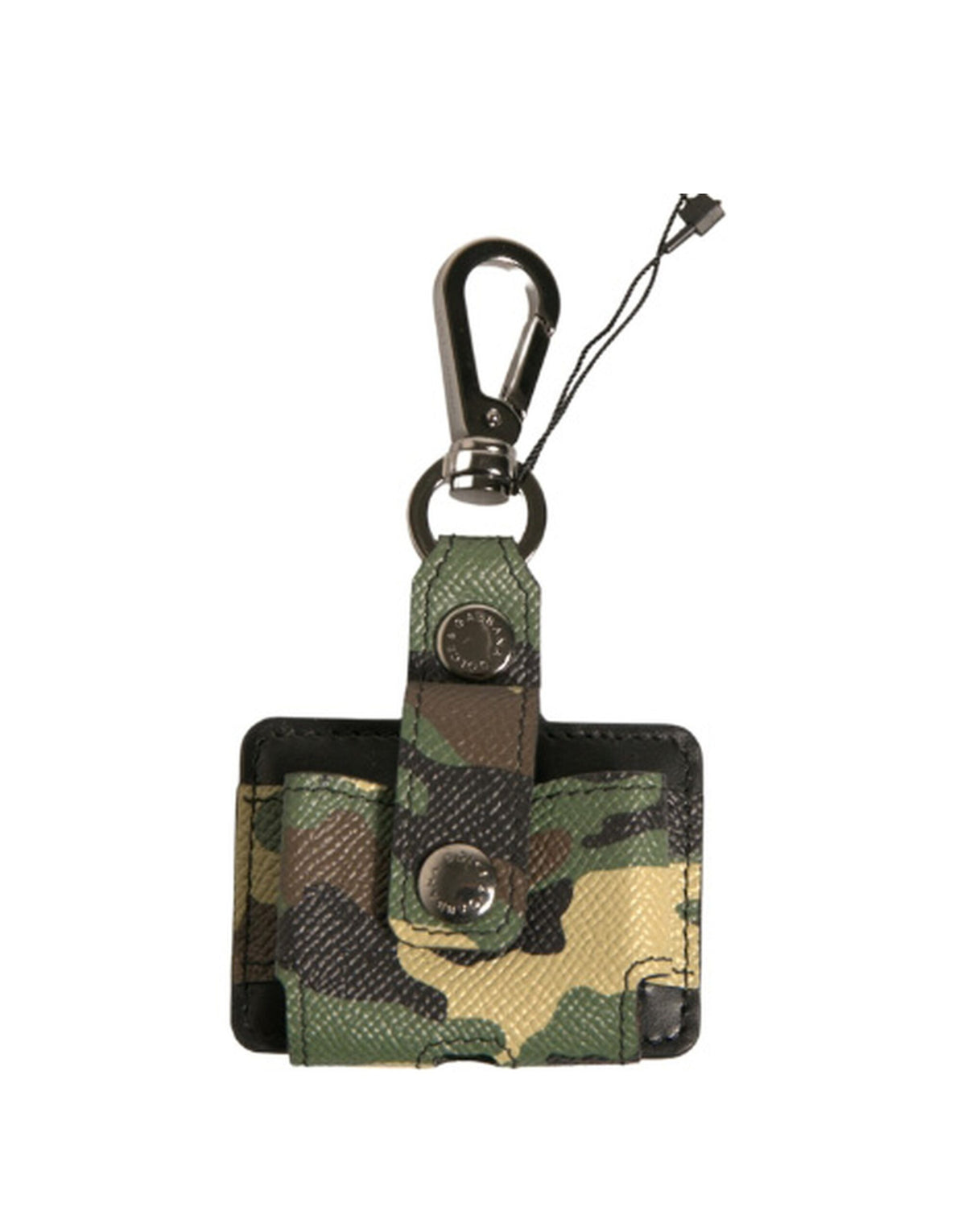 Dolce & Gabbana Leather & Metal Earbuds Carrying Case - Multicolor Camouflage