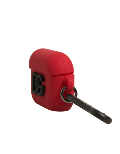 Dolce & Gabbana Rubber & Silicone Earbuds Carrying Case - Red