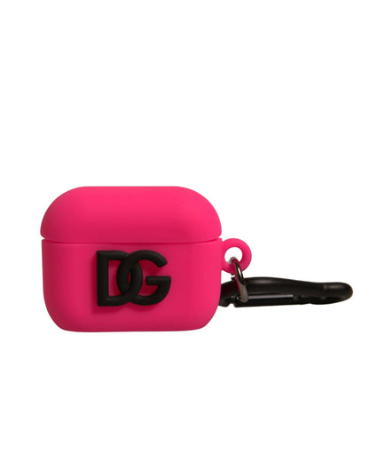 Dolce & Gabbana Rubber & Silicone Earbuds Carrying Case - Pink