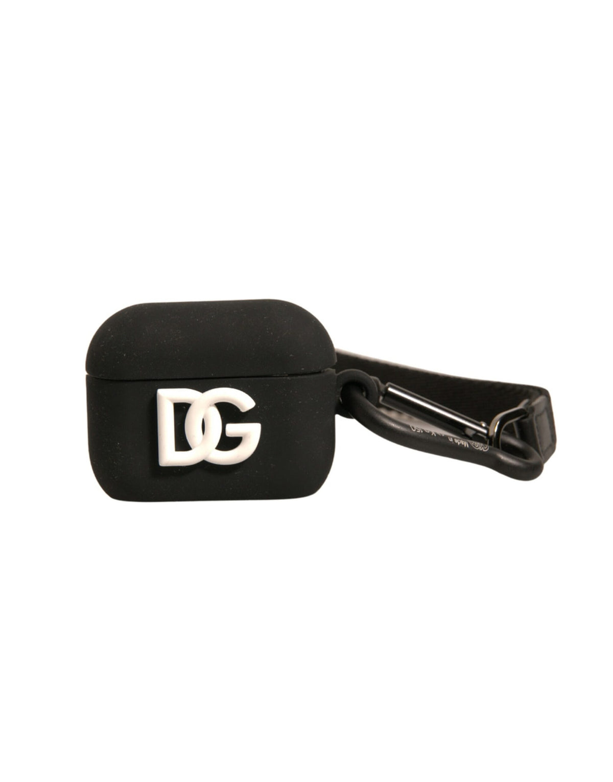 Dolce & Gabbana Rubber & Silicone Earbuds Carrying Case - Black