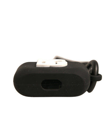 Dolce & Gabbana Rubber & Silicone Earbuds Carrying Case - Black