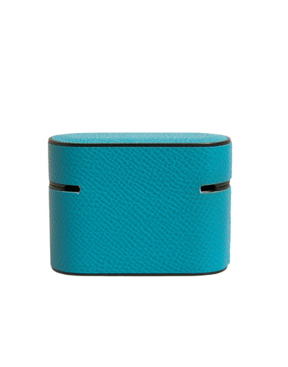Dolce & Gabbana Leather & Metal Earbuds Carrying Case - Green