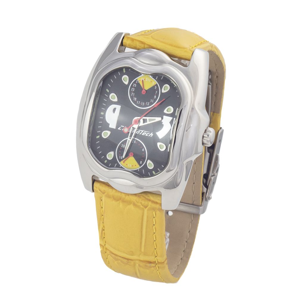 Chronotech Yellow Leather CT7220L02 Ladies Watch