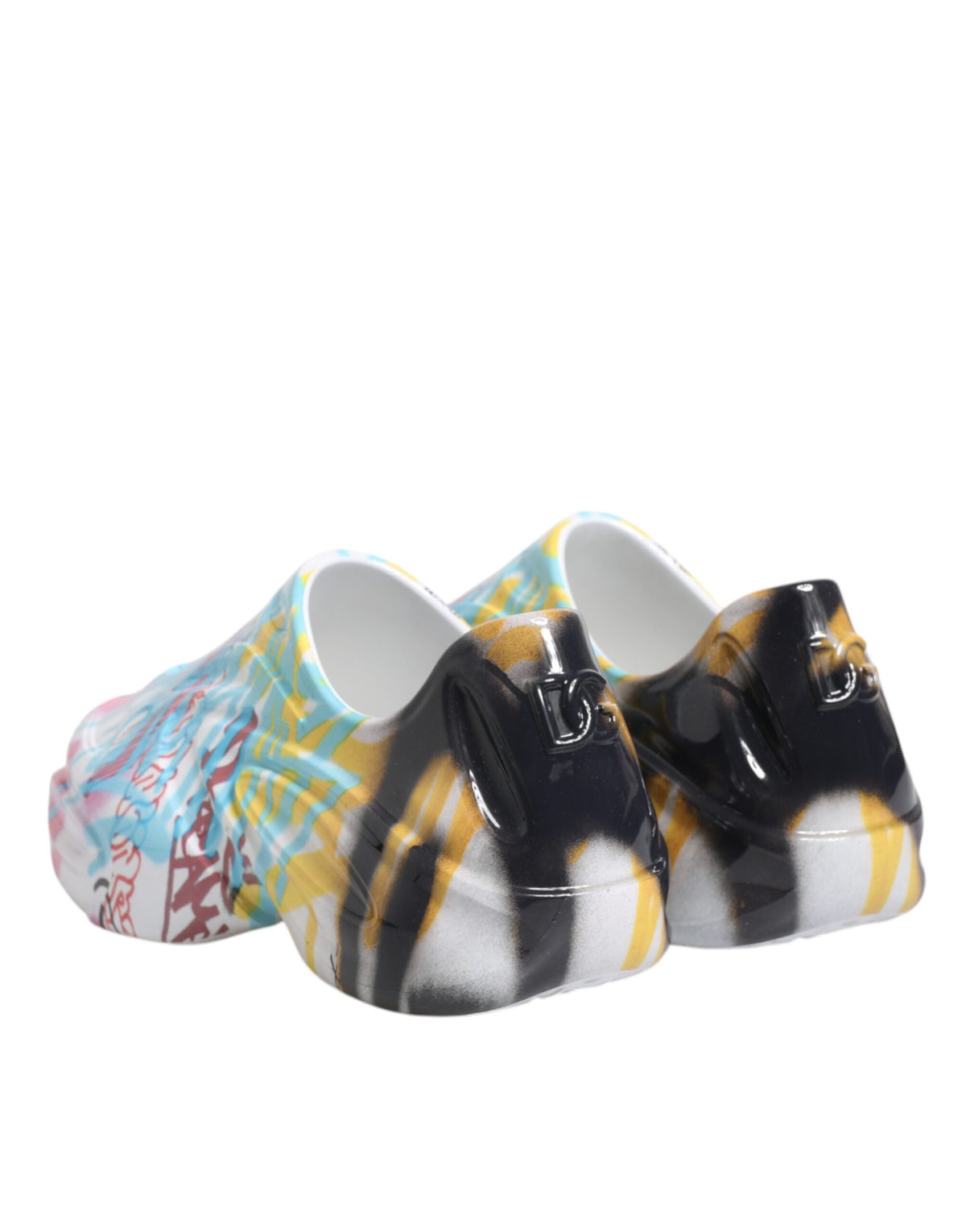Dolce & Gabbana Men's Low Top Calf Leather & Rubber Sneakers - Multicolor
