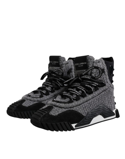 This Lace-Up Shoes by Dolce & Gabbana for women in pvc calf leather cotton nylon & wool black & gray features an exquisite silhouette from the Women's PVC Calf Leather Cotton Nylon & Wool Lace-Up Shoes collection, defined by a sophisticated and elegant .
