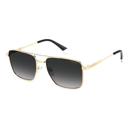 Polaroid PLD4134SXJ5GWJ Gold Men's Sunglasses with Polarized Lens