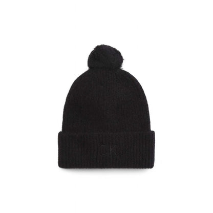 Calvin Klein Black Alpaca Leather Hat