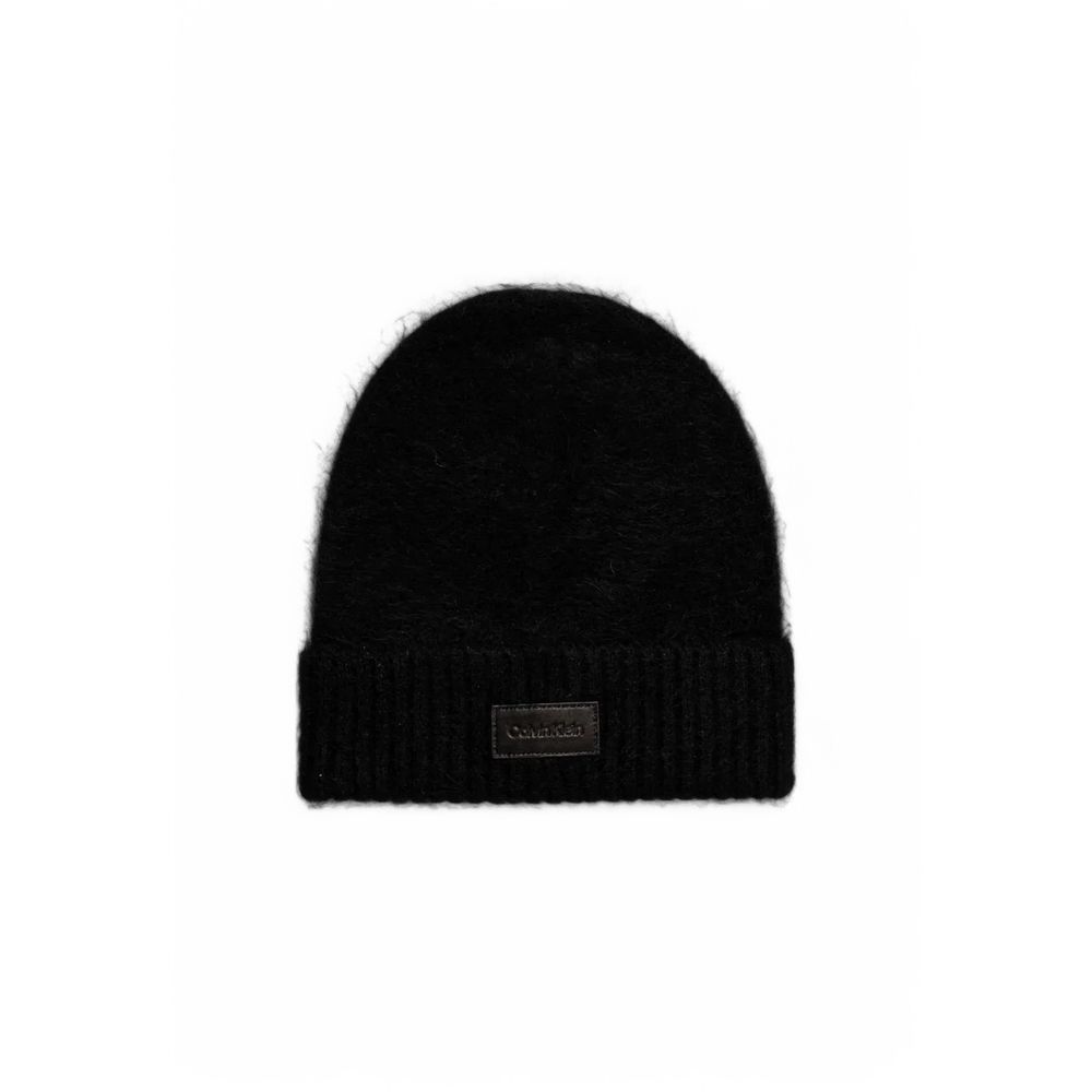 Calvin Klein Black Alpaca Leather Hat