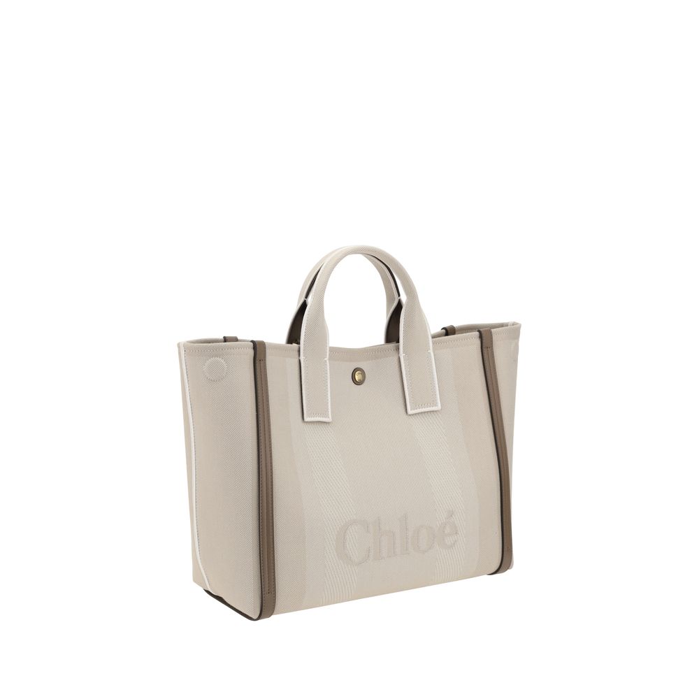Chloé Beige Carry Handbag