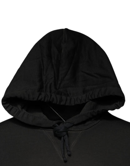 Dolce & Gabbana Men's Regular Fit Cotton Sweatshirt Hoodie - Black