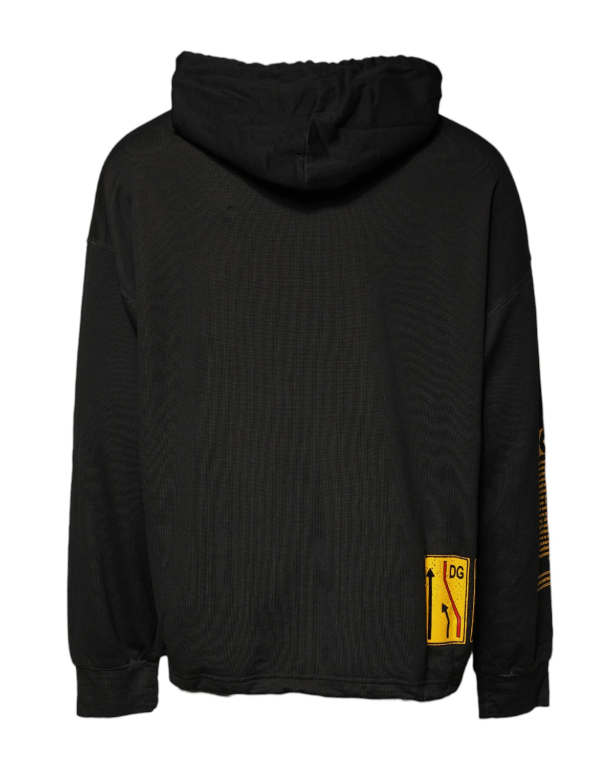 Dolce & Gabbana Men's Regular Fit Cotton Sweatshirt Hoodie - Black