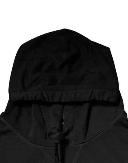 Dolce & Gabbana Men's Regular Fit Cotton Sweatshirt Hoodie - Black