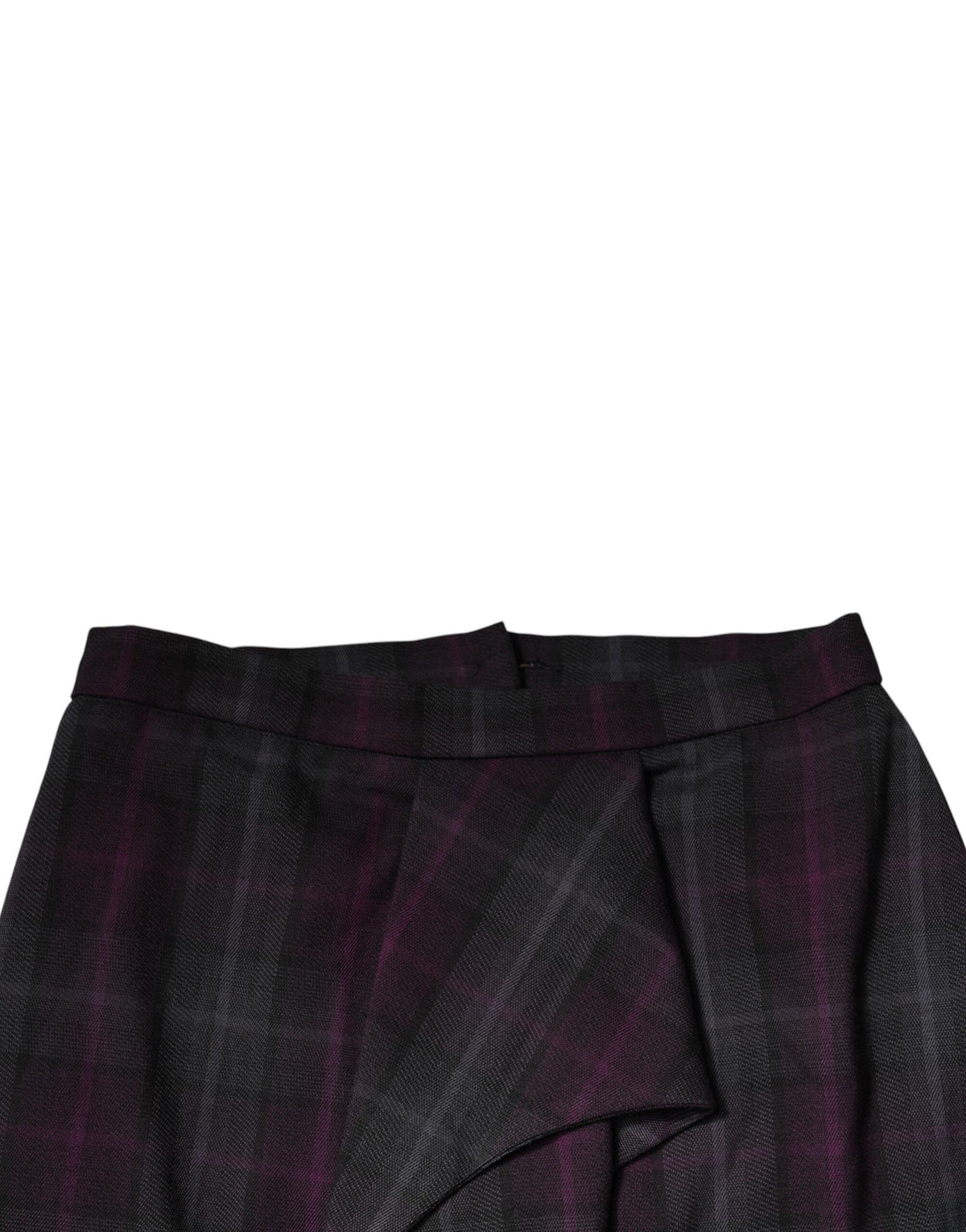 BENCIVENGA Women's High Rise Wool & Viscose Mini Skirt - Multicolor Checkered