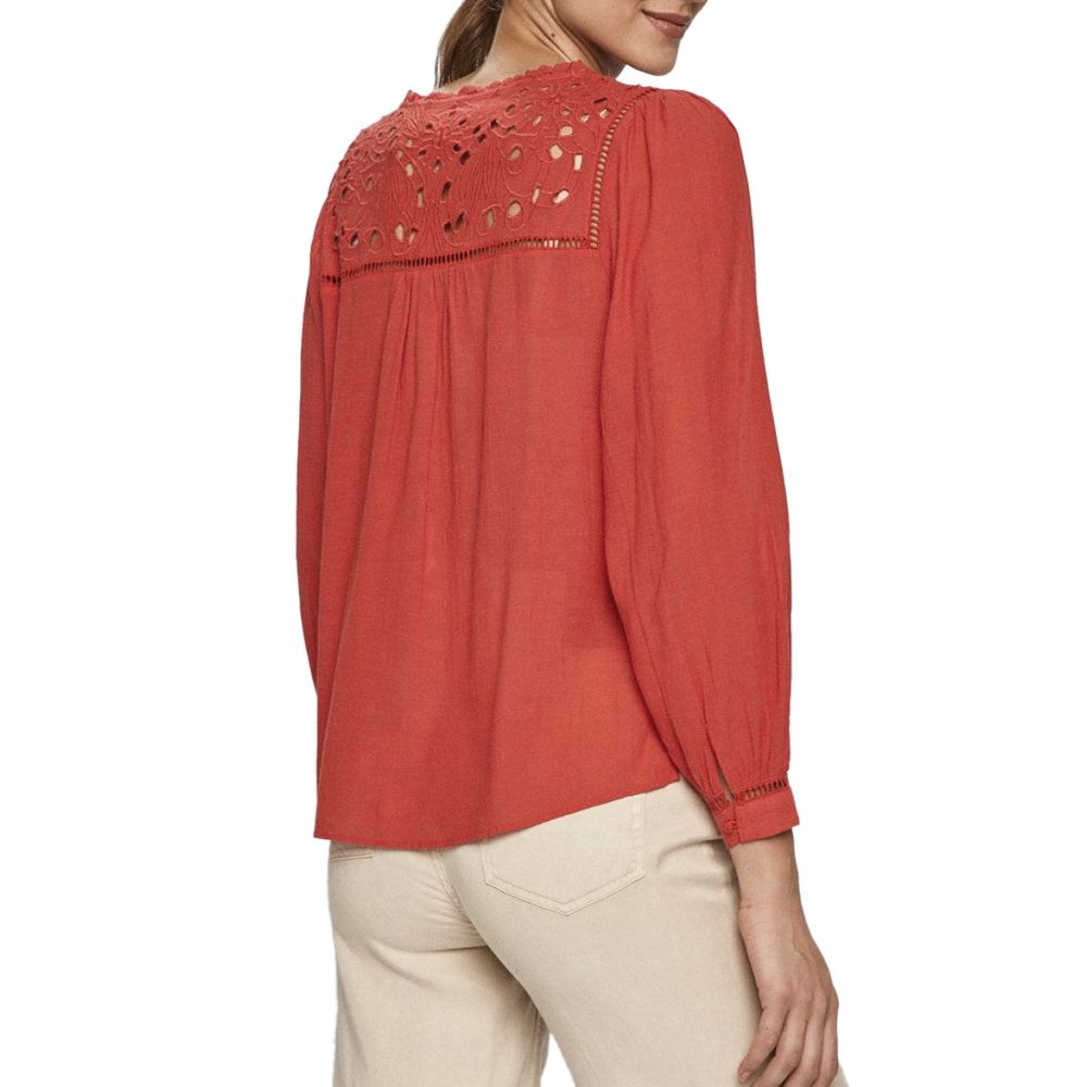 Pepe Jeans Red Viscose Shirt