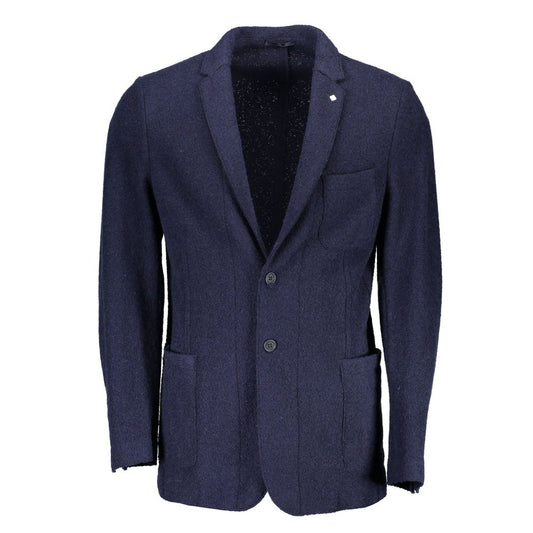 Gant Blue Wool Blazer Jacket