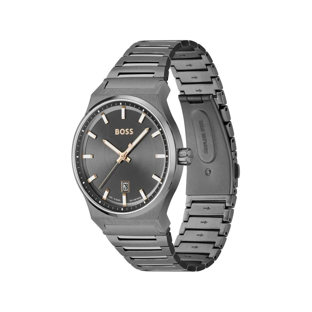 Hugo Boss Gray Stainless Steel 1514078 Men's Watch