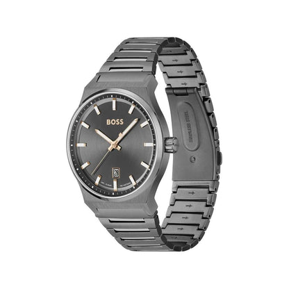 Hugo Boss Gray Stainless Steel 1514078 Men's Watch