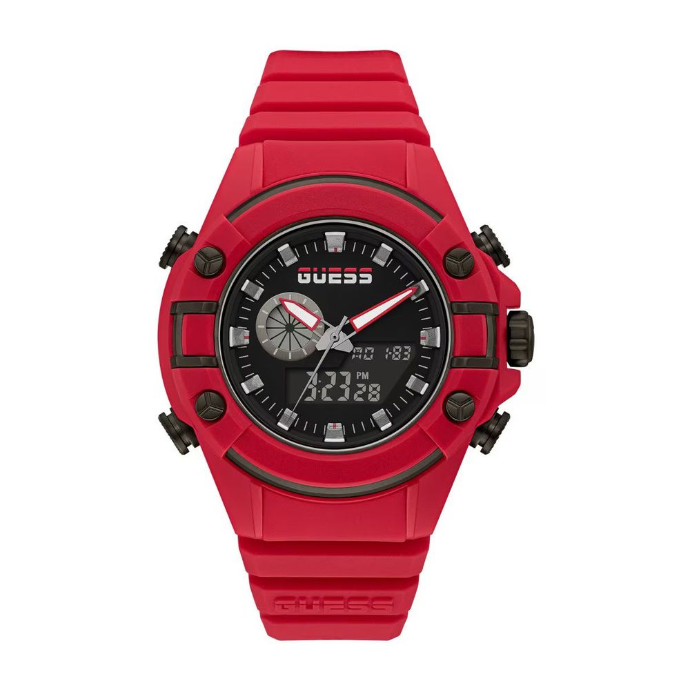 Guess Red Silicone GW0269G5 Men's Watch