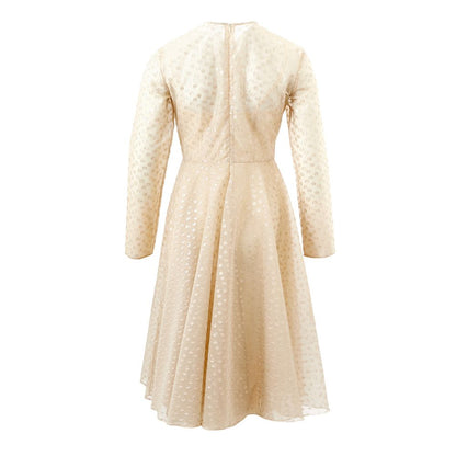 Beige Cotton Dress Elegance from Lardini