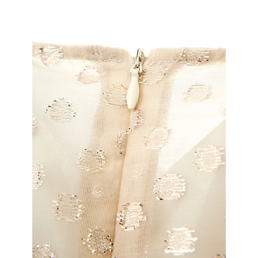 Beige Cotton Dress Elegance from Lardini
