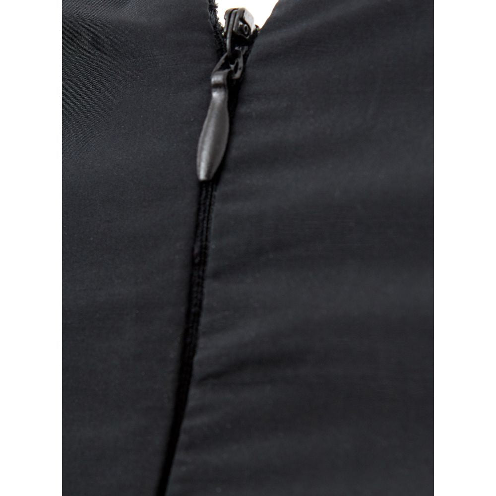 Lardini Classic Elegance V-neck Black Dress