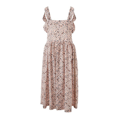 Lardini Elegant Pink Acetate Floral Summer Dress