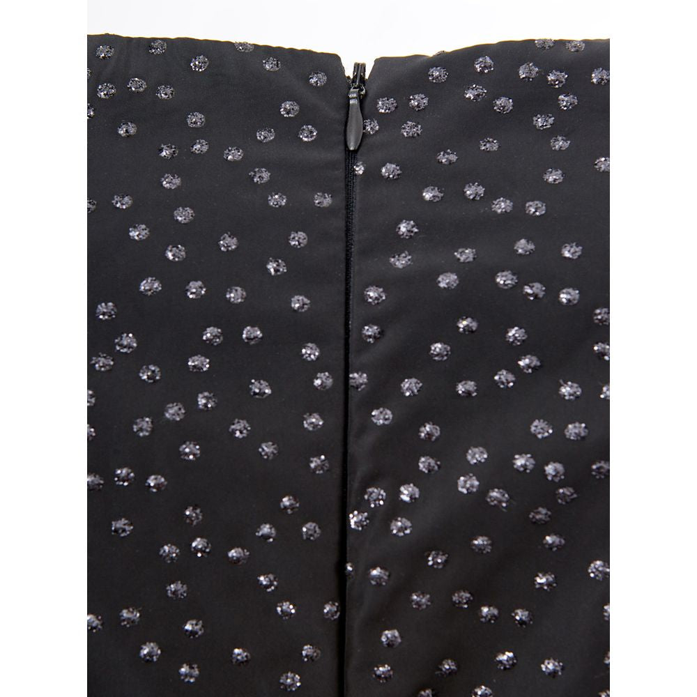 Lardini Elegant Black Polyethylene Sleeveless Dress