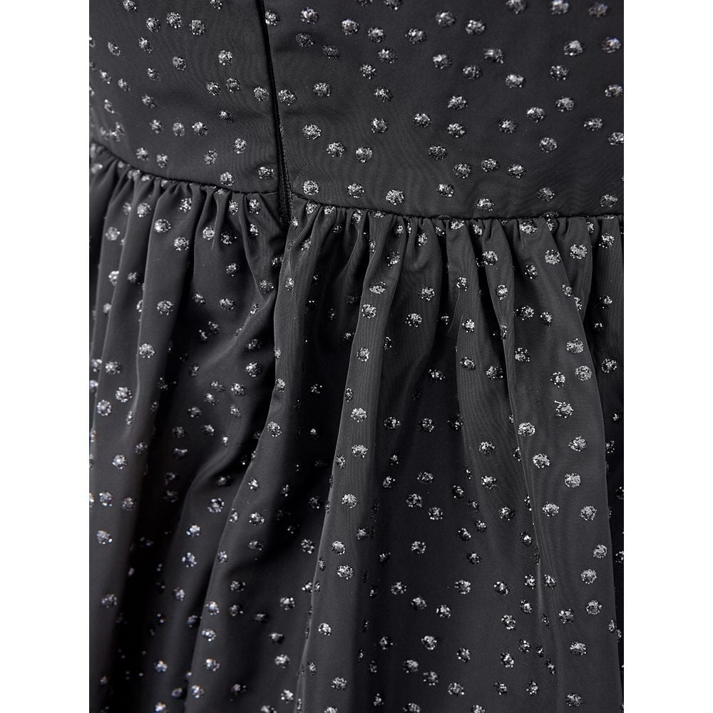 Lardini Elegant Black Polyethylene Sleeveless Dress