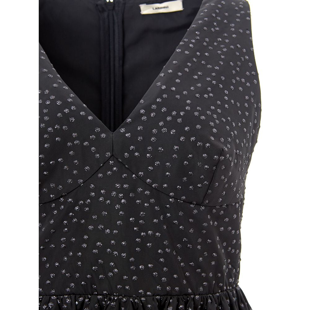 Lardini Elegant Black Polyethylene Sleeveless Dress