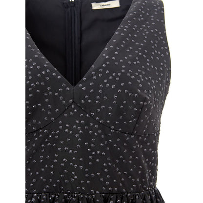 Lardini Elegant Black Polyethylene Sleeveless Dress