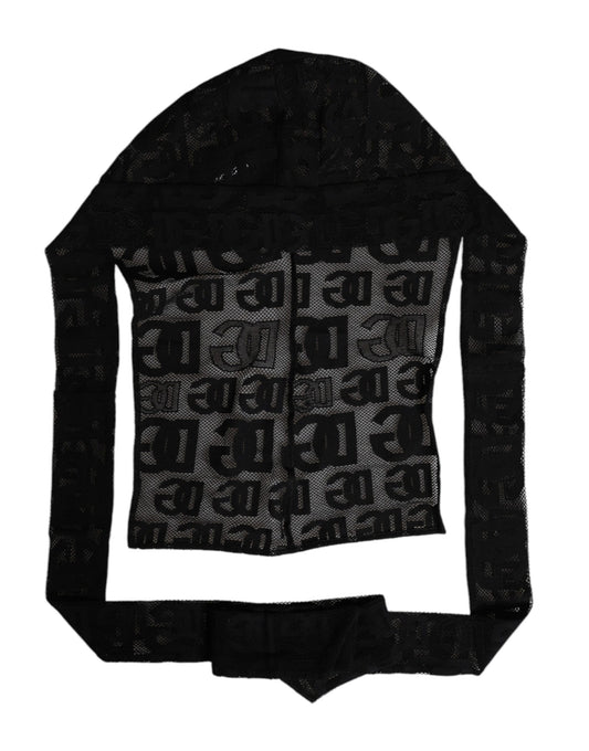 Dolce & Gabbana Cotton Nylon Mesh & Elastane Balaclava - Black