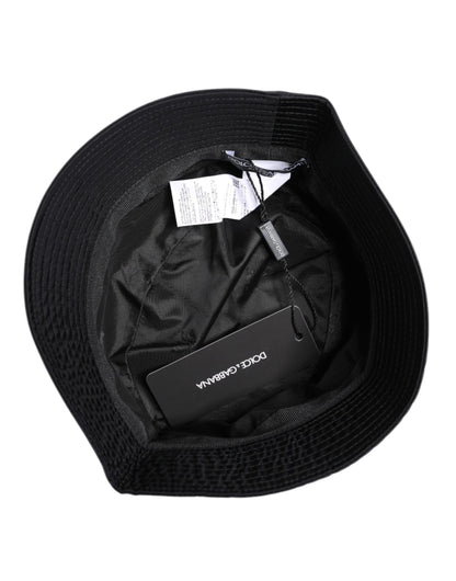 Dolce & Gabbana Stretch Viscose Cotton Bucket Hat - Black