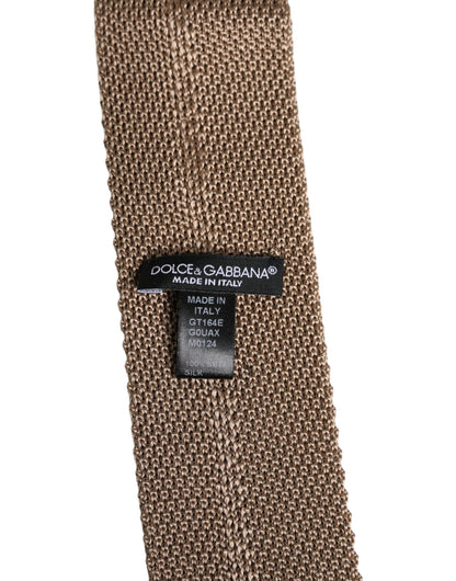 Dolce & Gabbana Silk Necktie - Brown