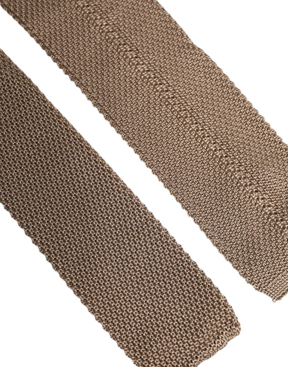 Dolce & Gabbana Silk Necktie - Brown