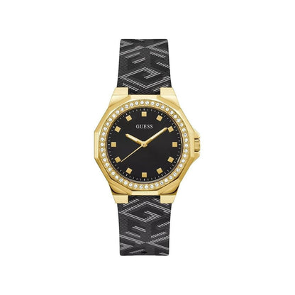 Guess Black Leather GW0598L2 Ladies Watch